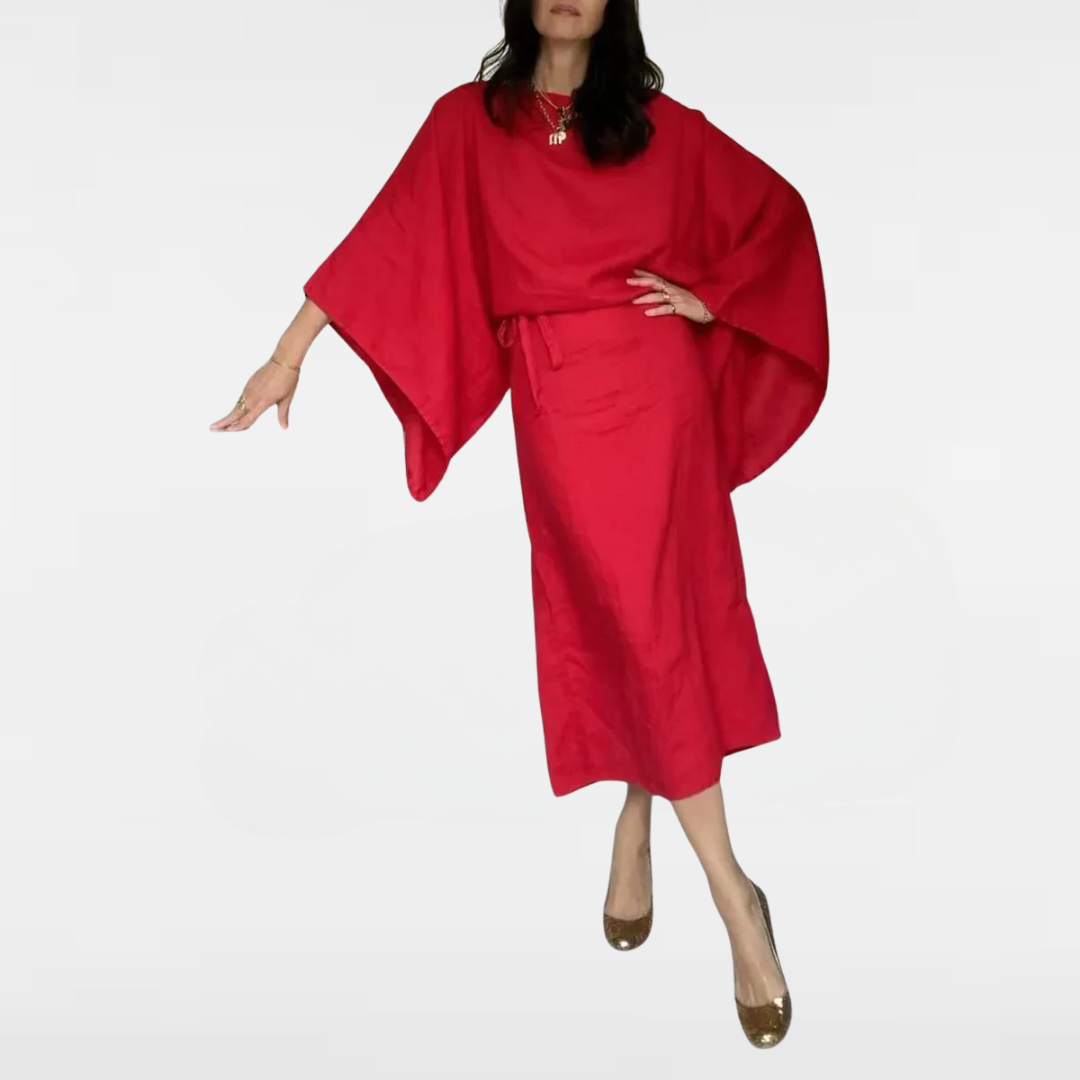 Saphira | Robe maxi style kimono