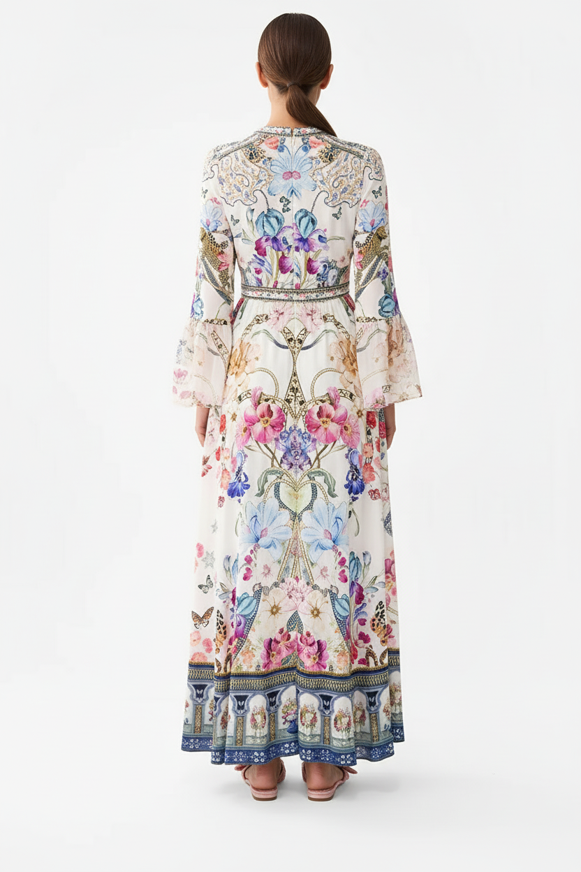 Talbot™ | Ivory Garden Bloom Maxi Dress