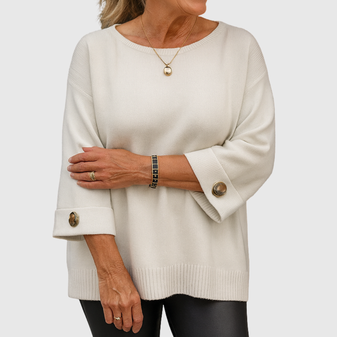 Talbot™ | Gold Button Tunic Sweater