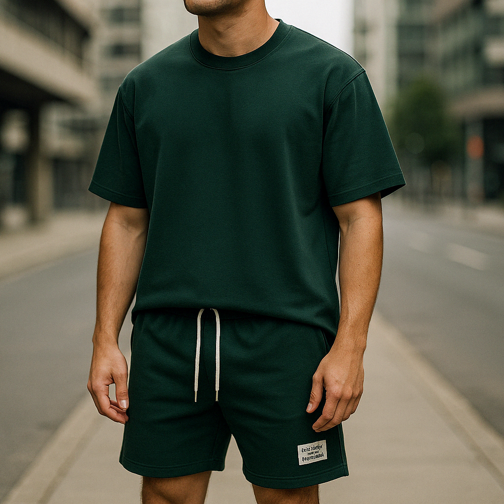 Abbinato™ - COORDINATED T-SHIRT AND SHORTS SET WITH CASUAL STYLE