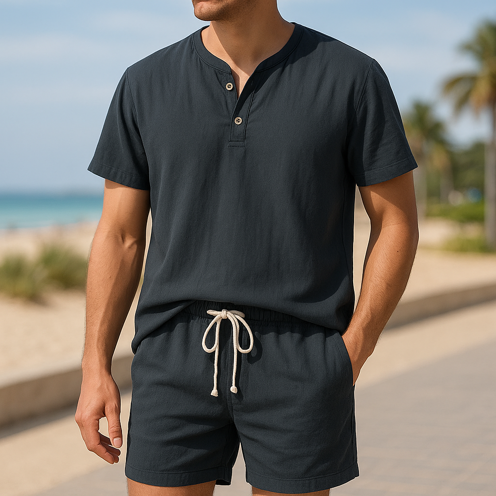 LinoVivo™ - ELEGANT TWO-PIECE SET WITH RELAXED FIT