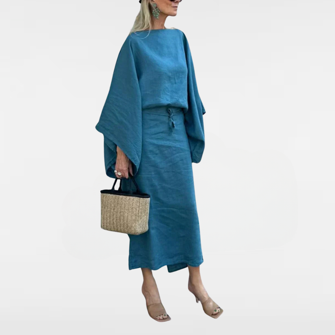 Saphira | Robe maxi style kimono