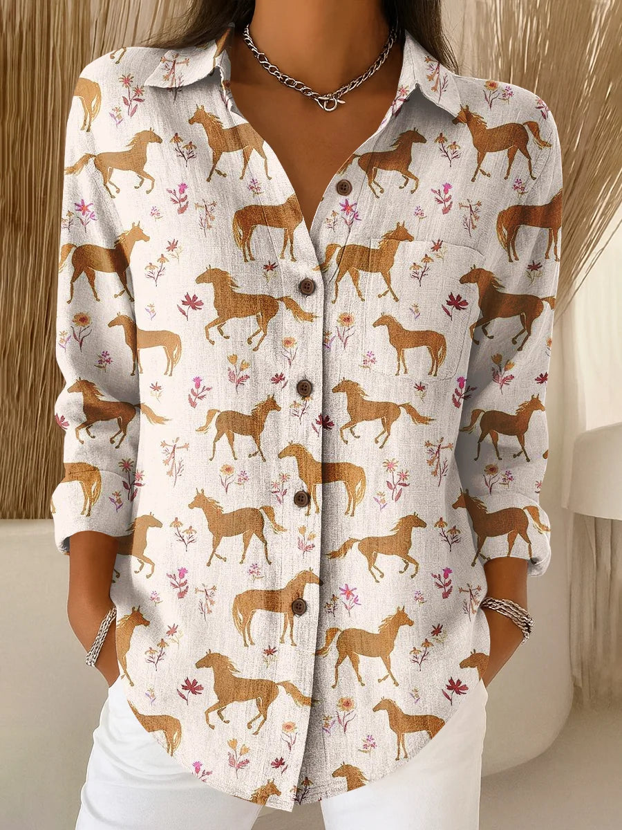 Blouse à motifs animaliers
