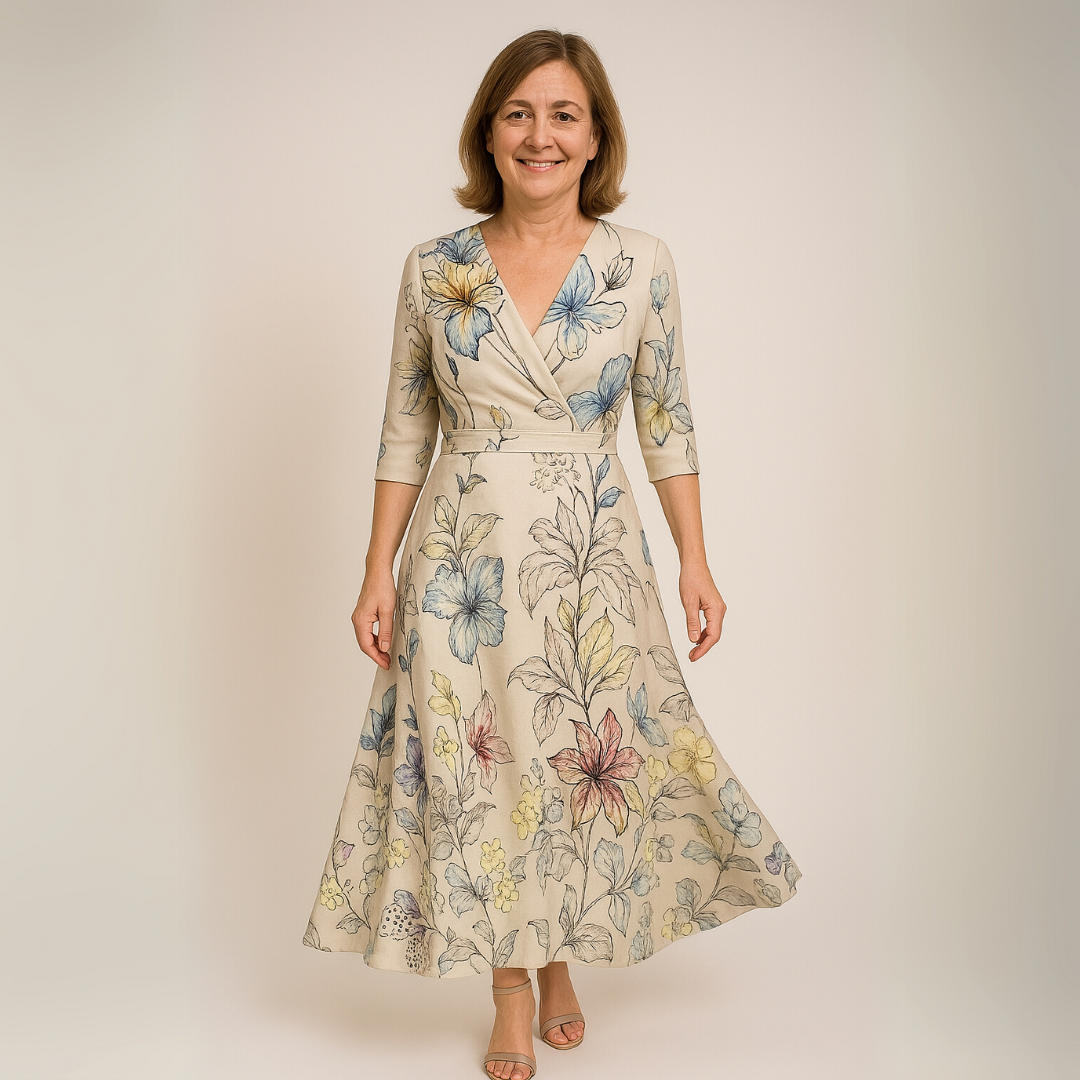 TAYLOR | ROBE DE LUXE ÉLÉGANTE À MOTIFS FLORAUX