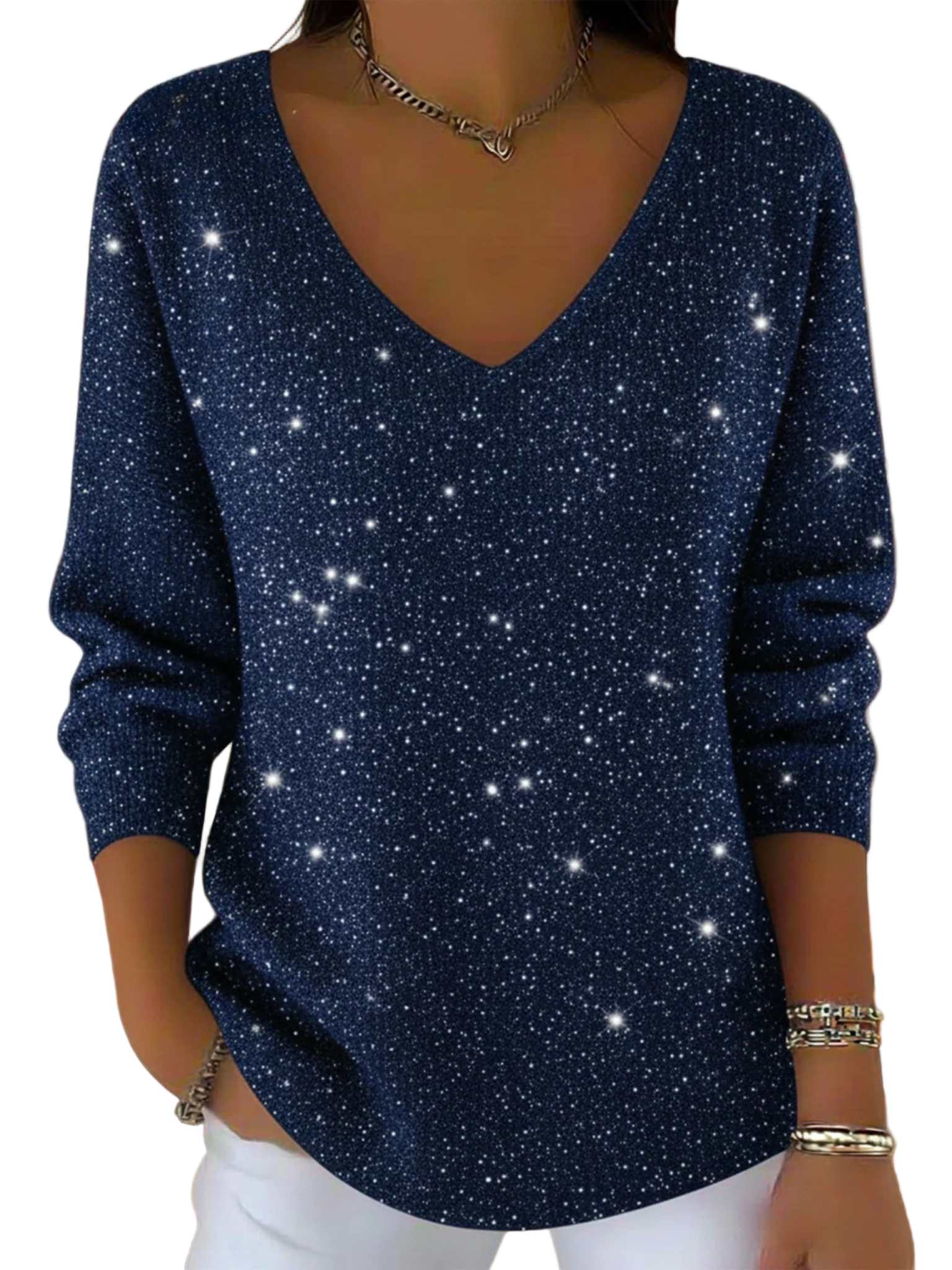 ALICE™ - CAMISOLA FESTIVA DE DECOTE EM V