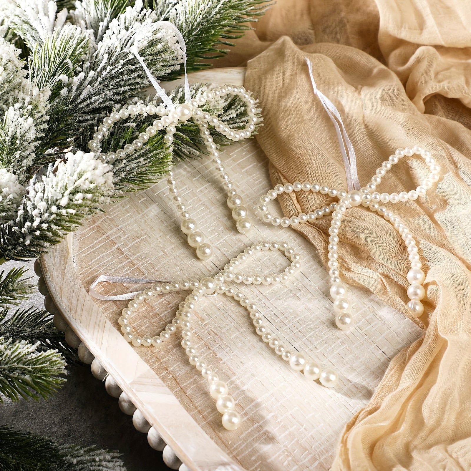 12pcs Elegant Bow Set for Christmas Tree Decoration - Twist Tie Bows for Wreaths, Gift Wrapping, And Wedding Decor, Christmas Decorations