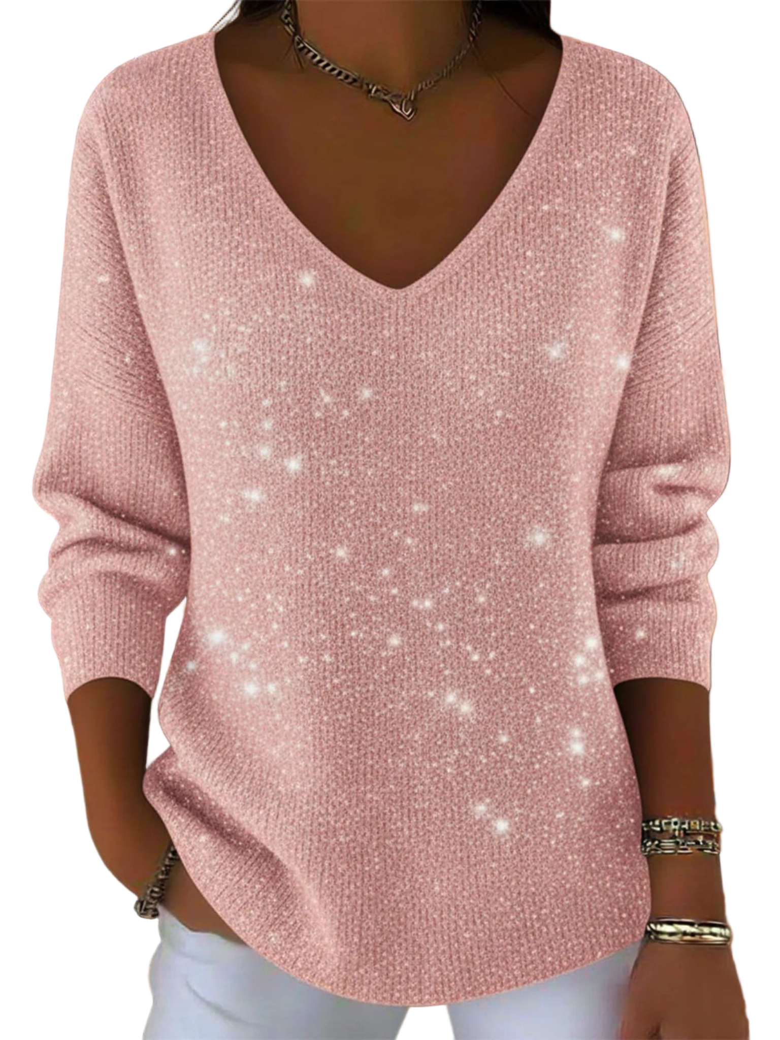 ALICE™ - CAMISOLA FESTIVA DE DECOTE EM V