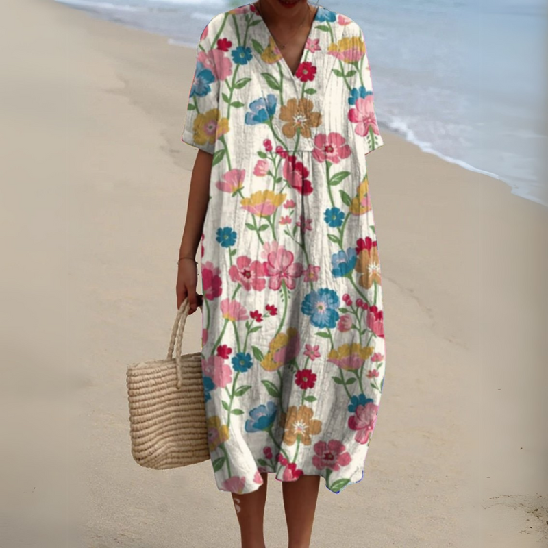 ADELFA | LOOSE COLORFUL DRESS