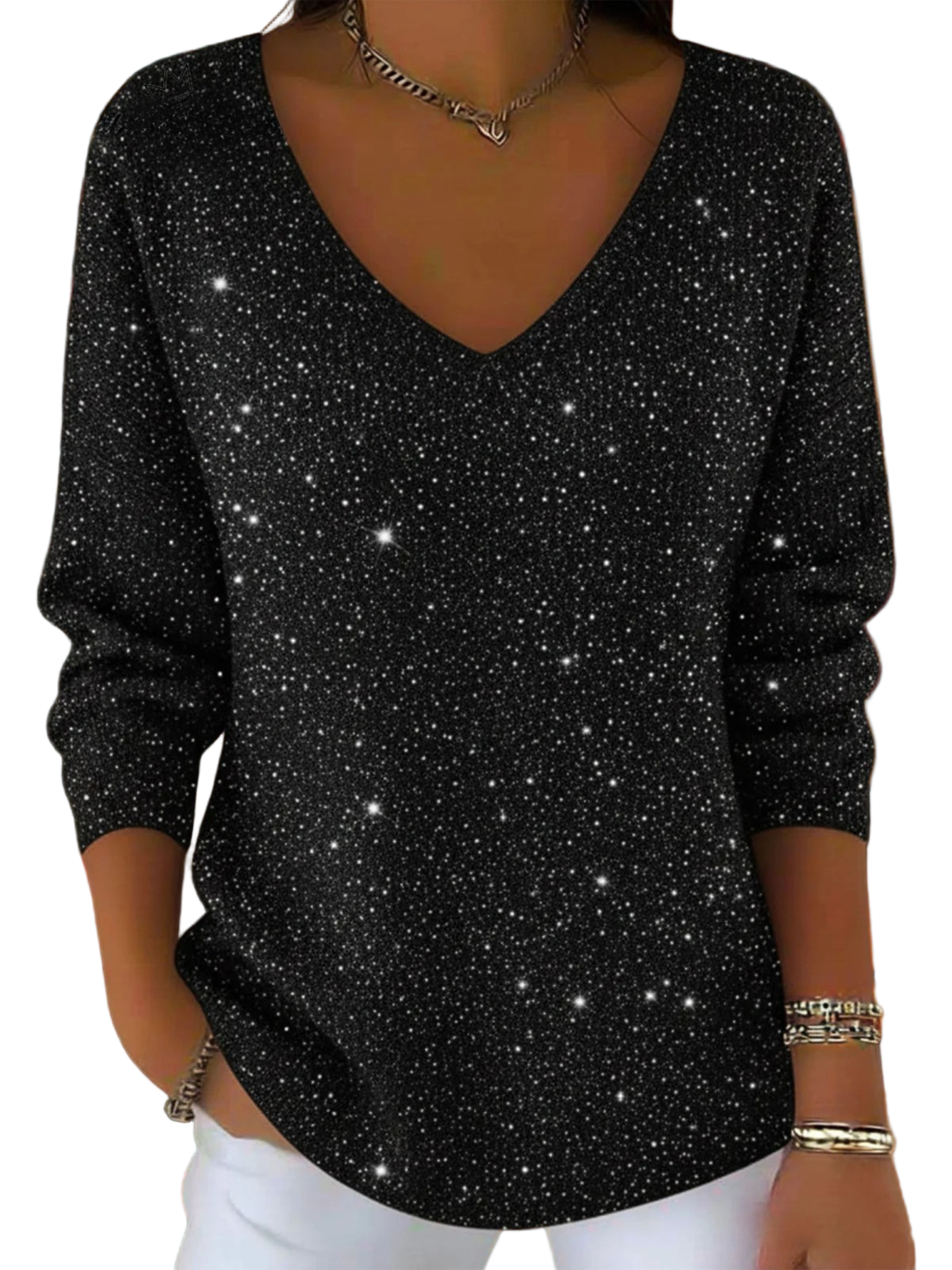 ALICE™ - CAMISOLA FESTIVA DE DECOTE EM V