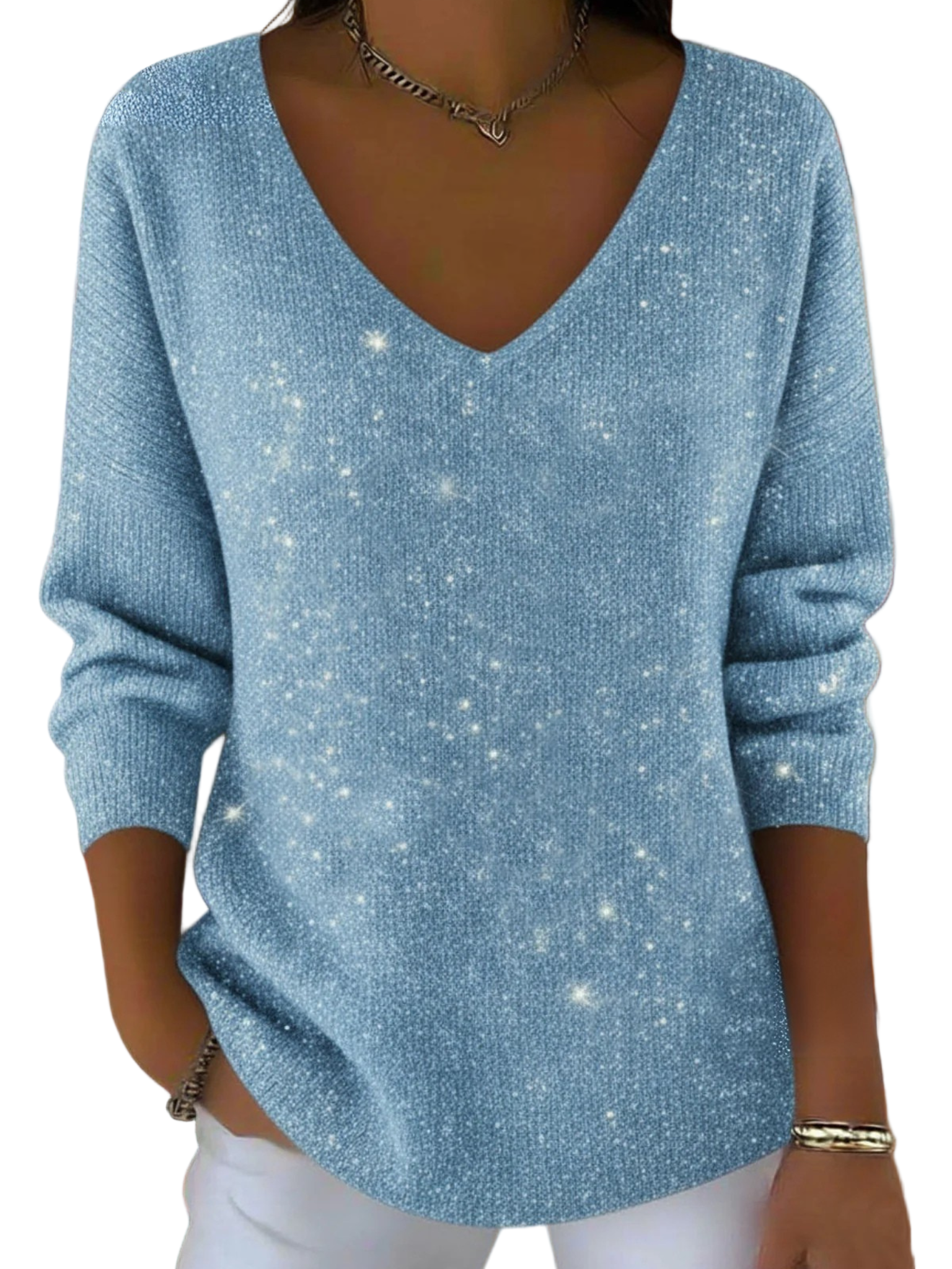 ALICE™ - CAMISOLA FESTIVA DE DECOTE EM V