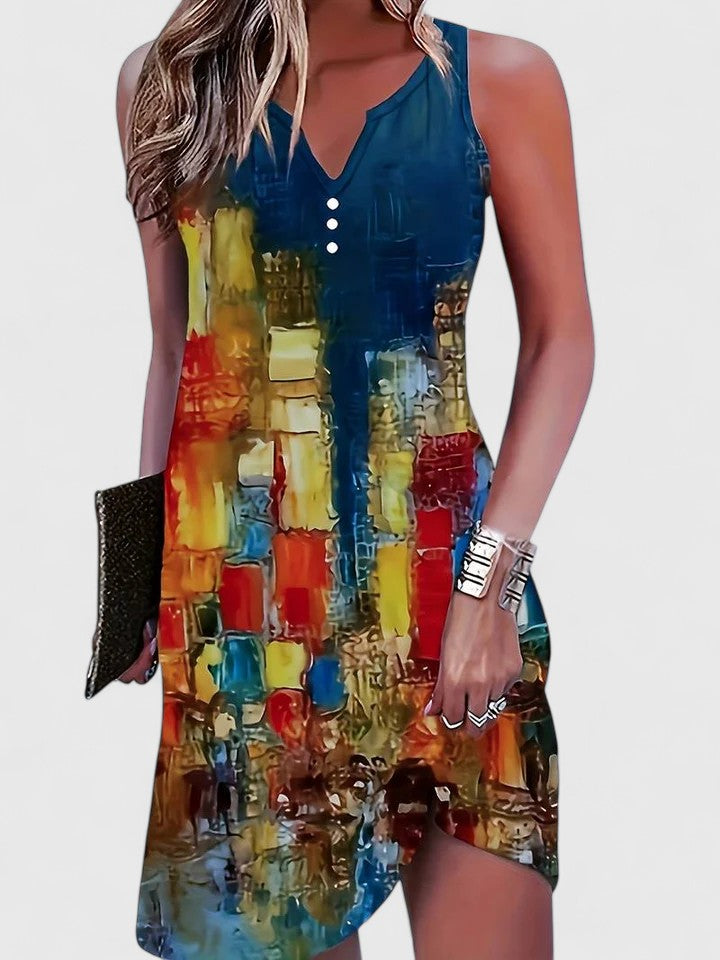 Gela | Robe mini sans manches élégante