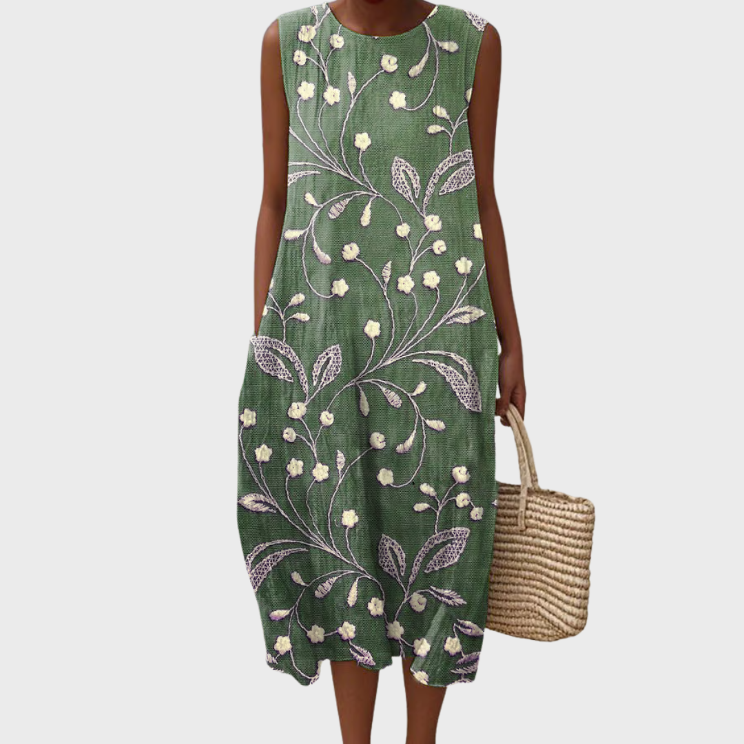 Sarah | Robe fleurie décontractée et confortable