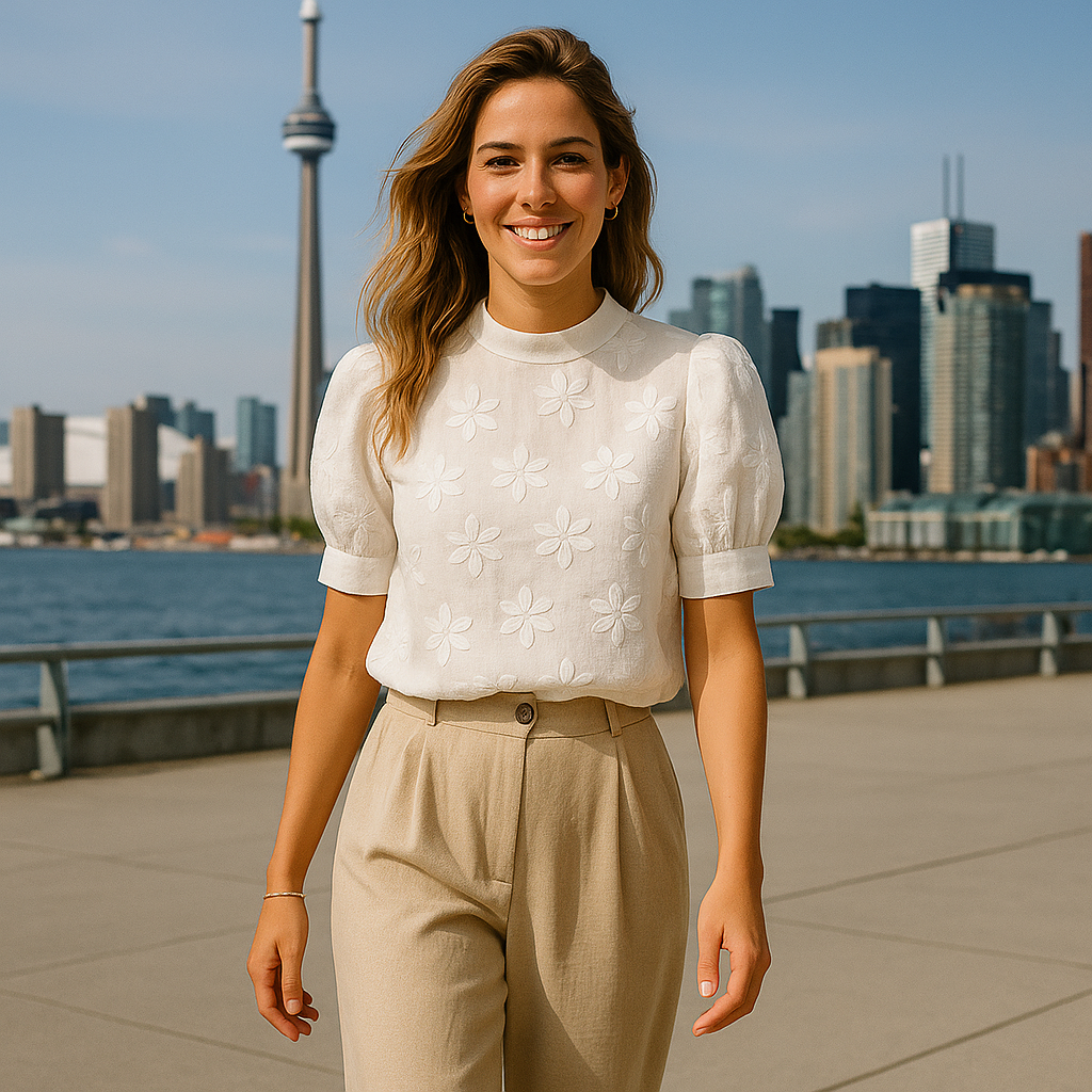 Talbot™ | Lightweight Embroidered Spring Blouse