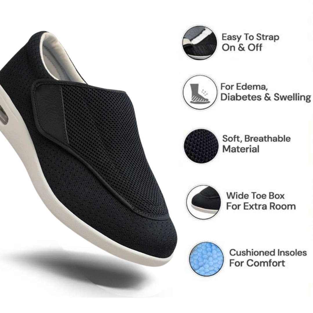 WideEase™ - ORTHOPEDIC SHOE WITH ADJUSTABLE CLOSURE - UNISEX
