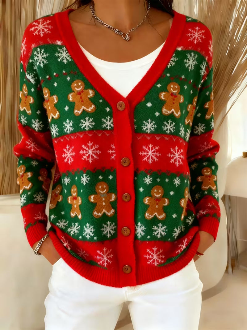 Talbot™ | Gingerbread Fair Isle Cardigan