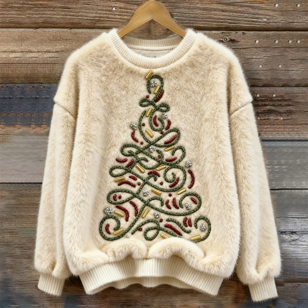 Talbot™ | Fluffy Christmas Tree Sweater