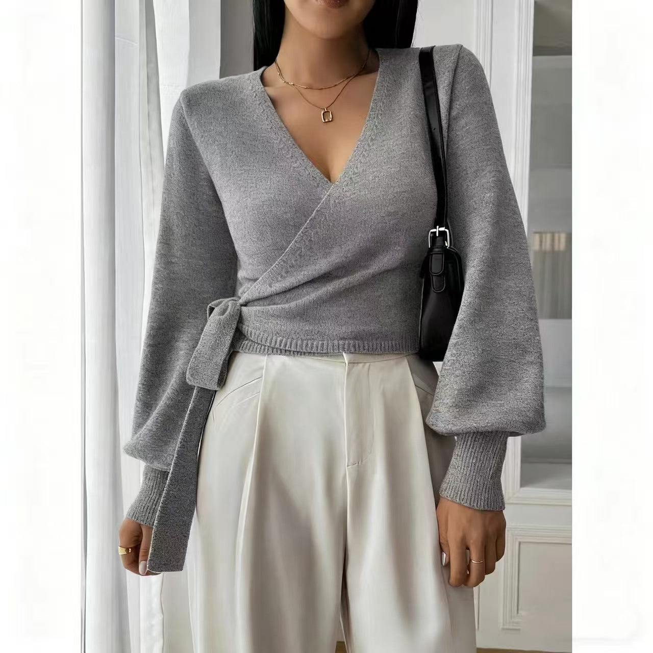 Talbot™ | Haut cache-cœur SoftKnit Elegance