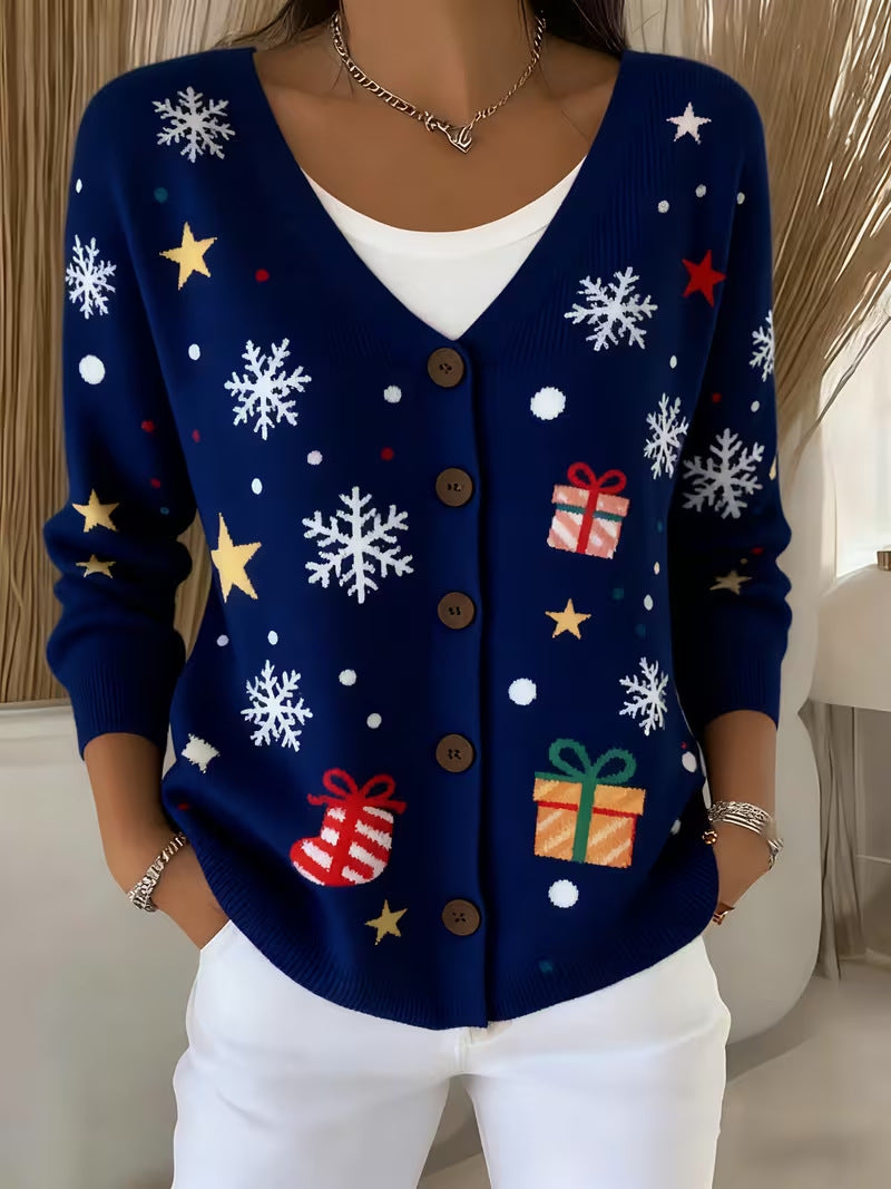 Talbot™ | Midnight Christmas Cardigan