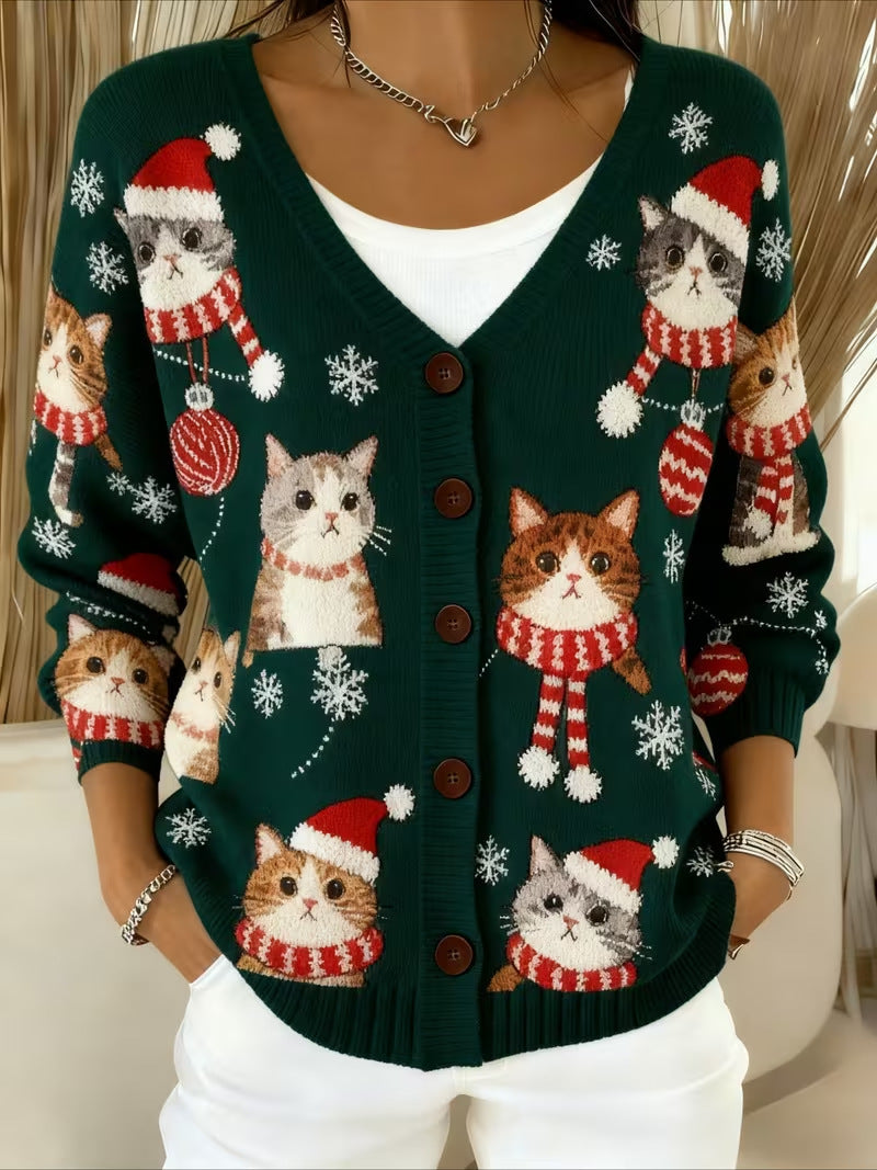 Talbot™ | Santa Kitten Cardigan