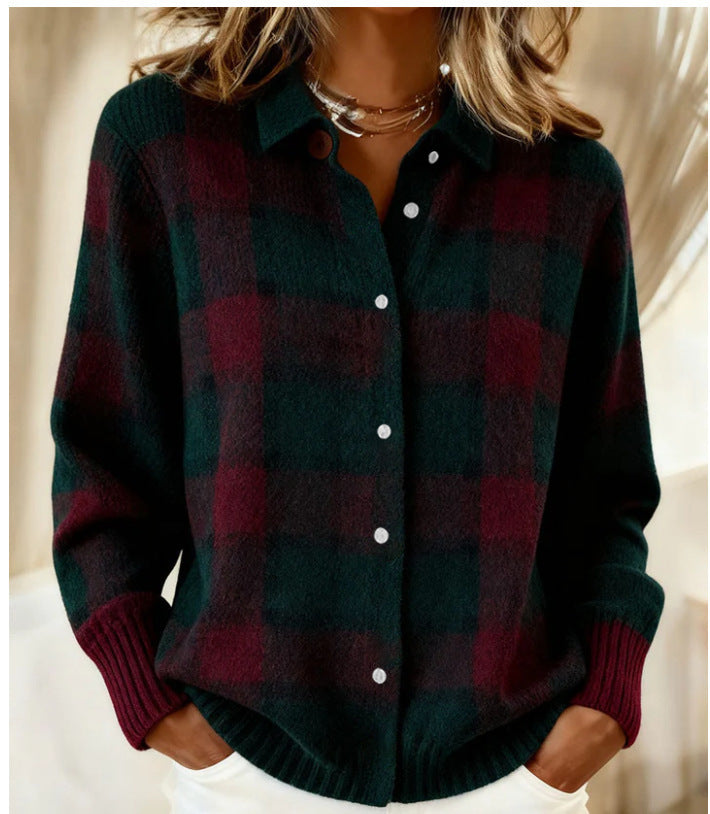 Talbot™ | Buffalo Check Shirt Cardigan