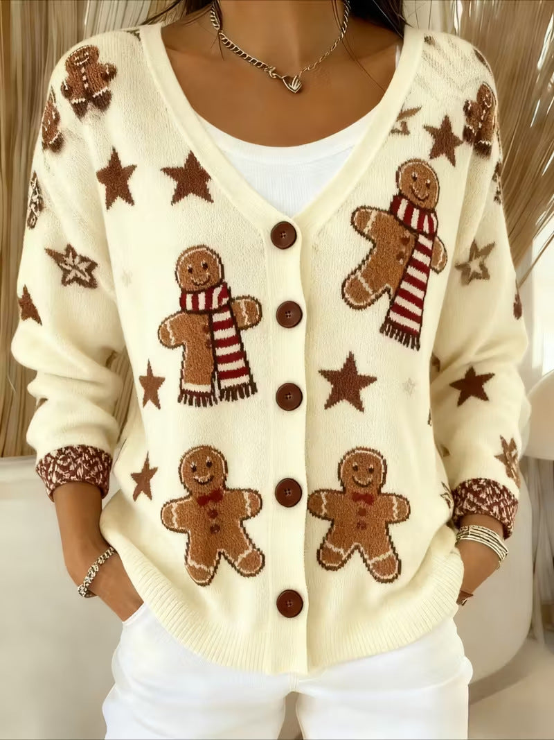 Talbot™ | Gingerbread Scarf Cardigan