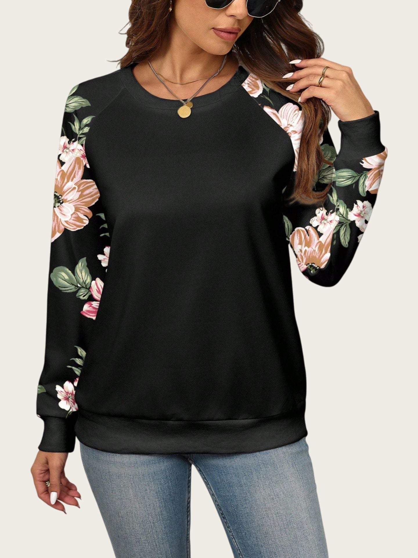 Talbot™ | Sweat-shirt Blossom Contrast