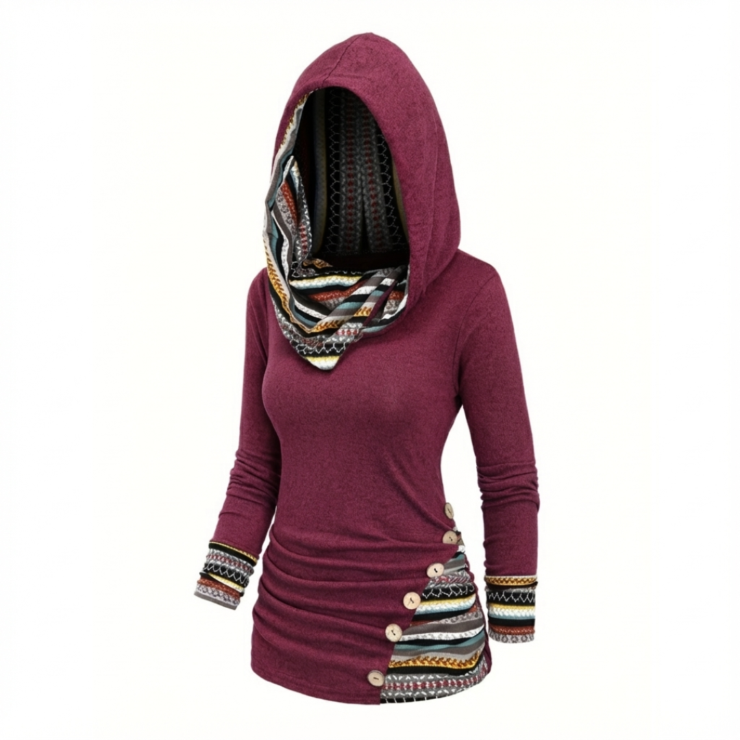 Talbot™| Tribal Cowl Neck Pullover