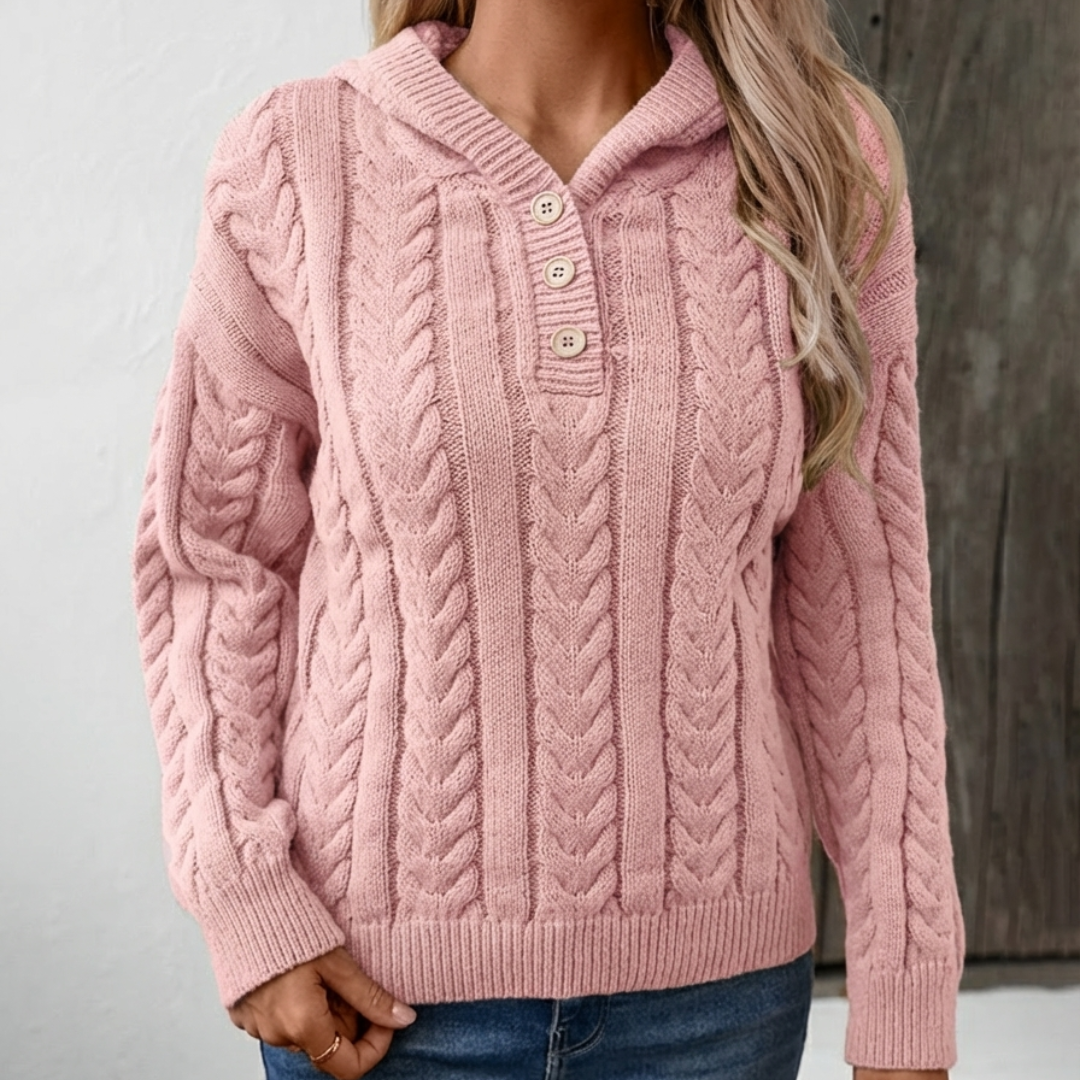 Talbot™ | Cable Knit Henley Sweater