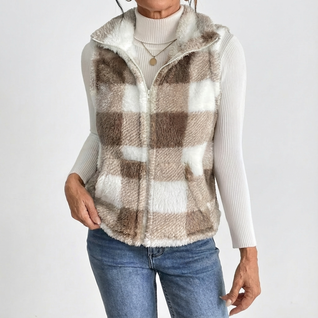 Talbot™ | Plaid Teddy Vest