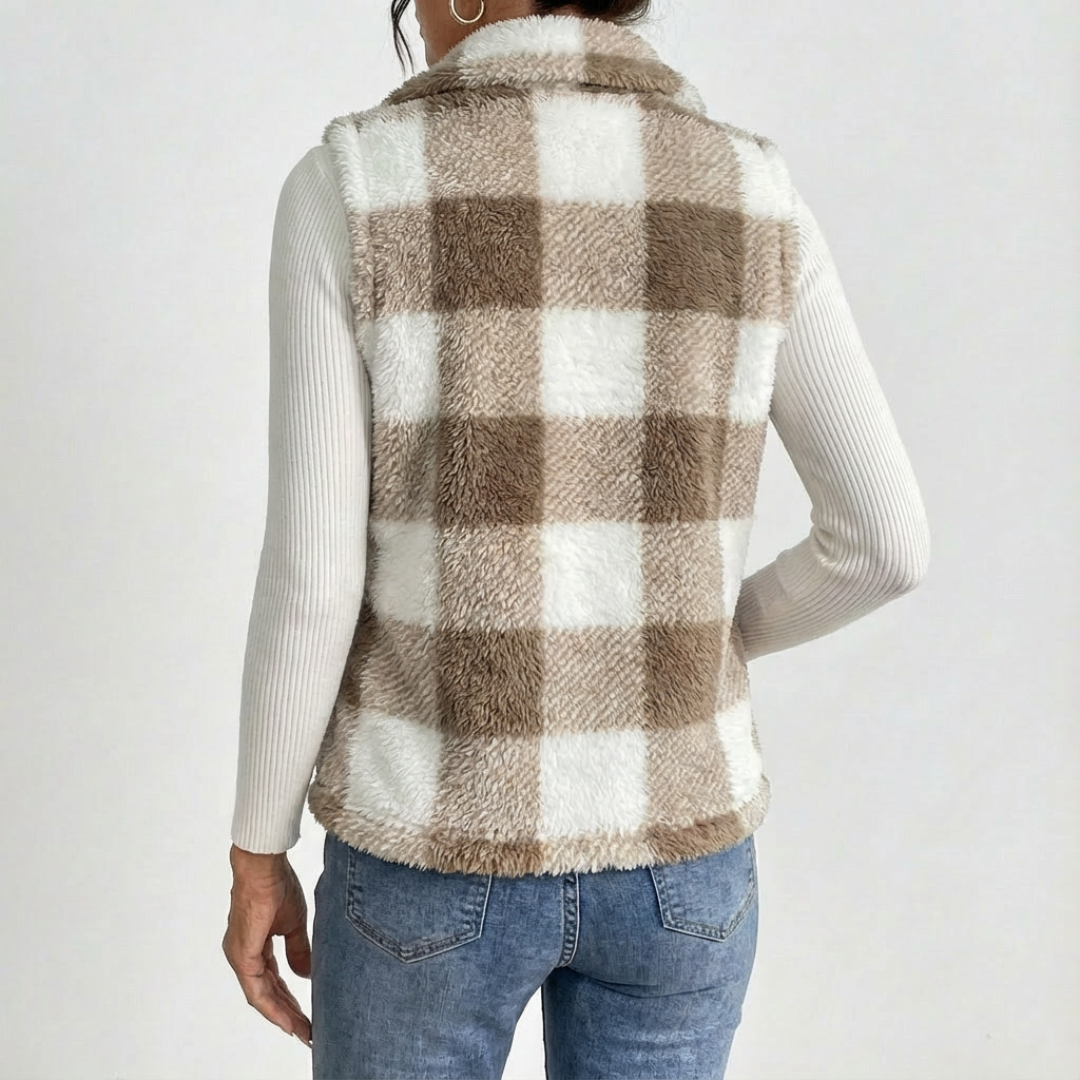 Talbot™ | Plaid Teddy Vest