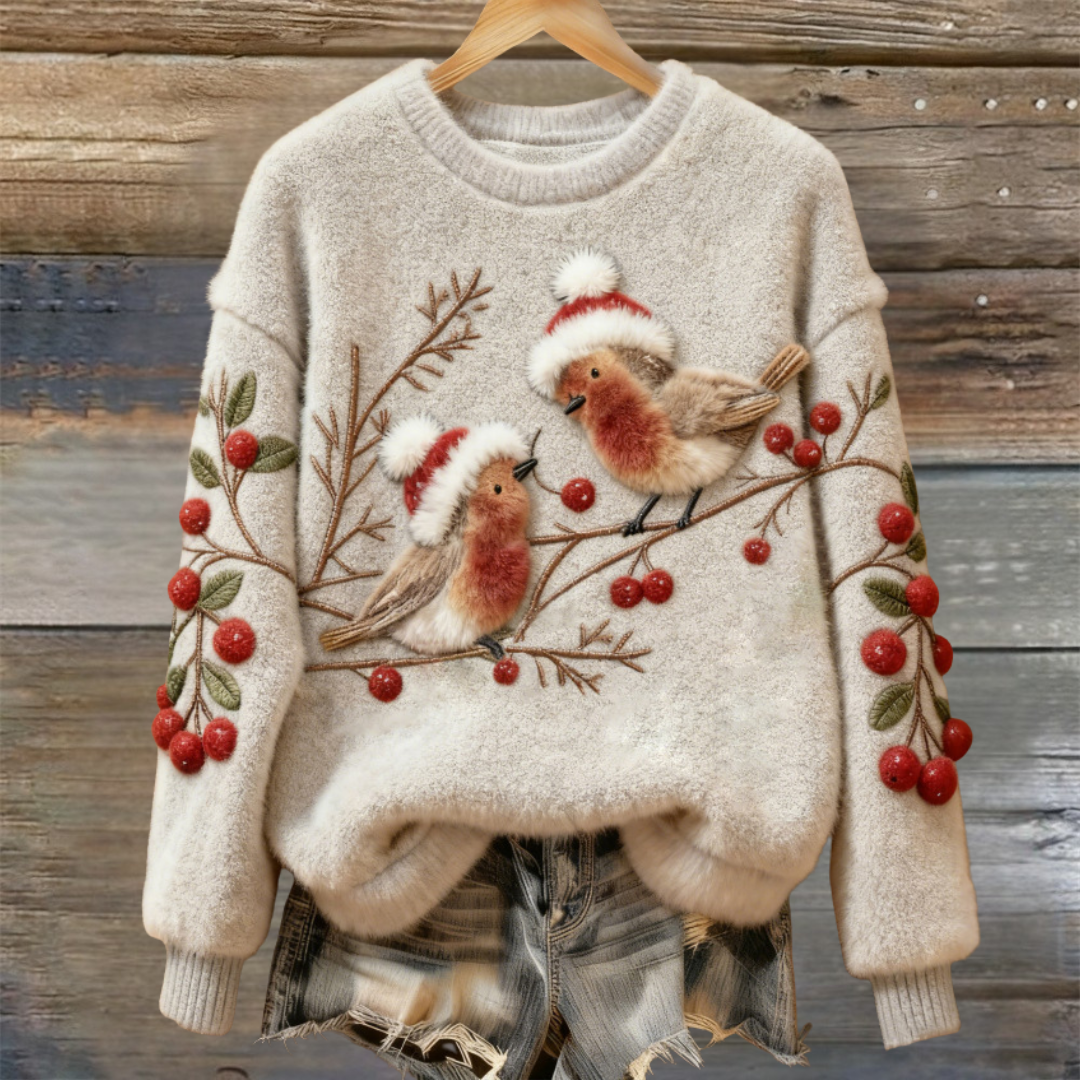 Talbot™ | Robin Redbreast Teddy Sweater