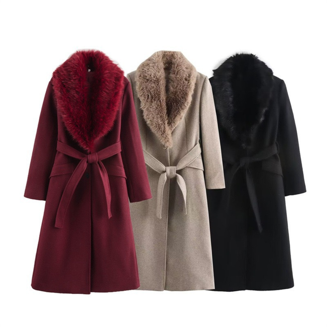 Talbot™ | Vienna Faux Fur Collar Coat