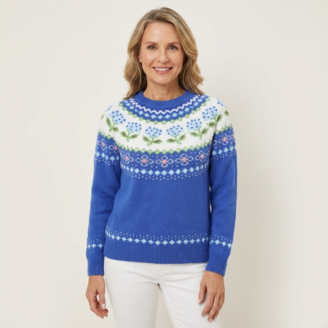 Talbot™ Floral Fair Isle Sweater
