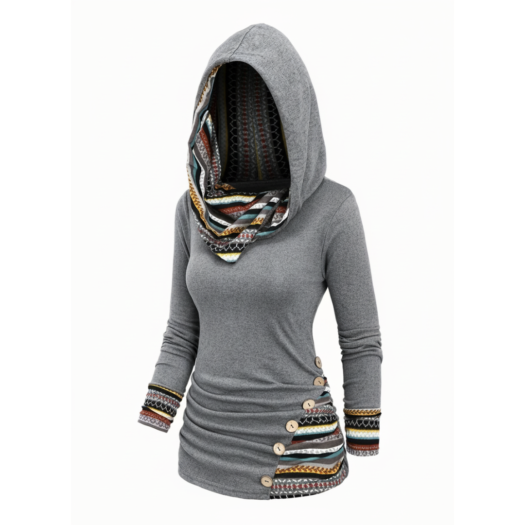 Talbot™| Tribal Cowl Neck Pullover