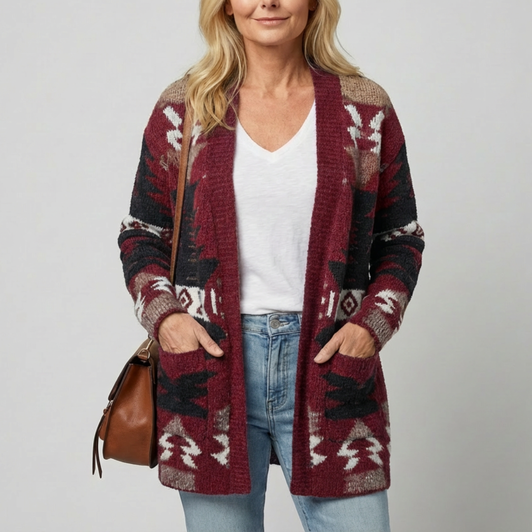 Talbot™ Aztec Pocket Cardigan