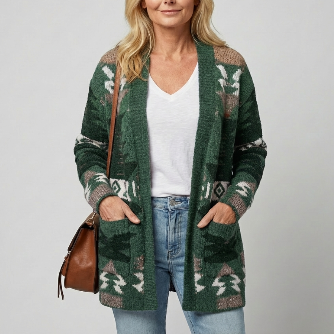 Talbot™ Aztec Pocket Cardigan