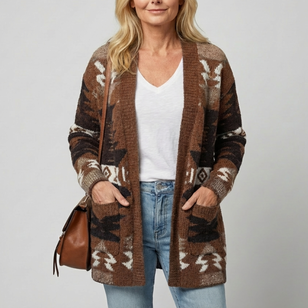 Talbot™ Aztec Pocket Cardigan
