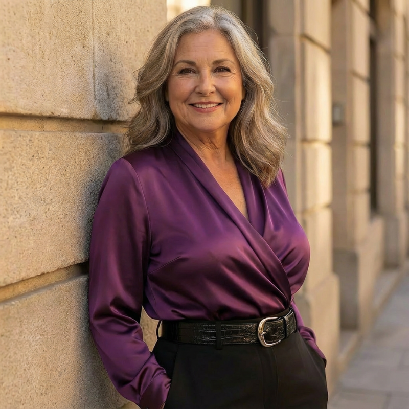 Talbot™ | Silky Drape Blouse