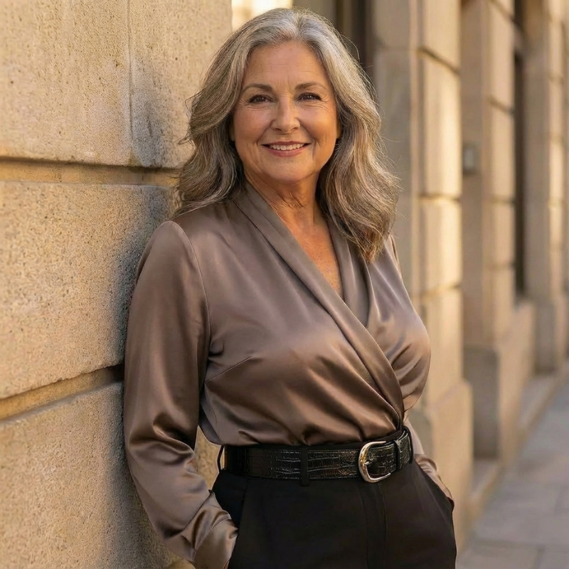 Talbot™ | Silky Drape Blouse