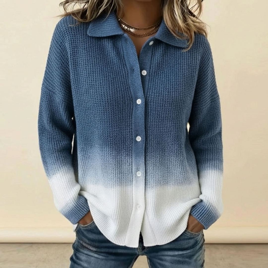 Talbot™ | Ombré Dip-Dye Shirt Cardigan