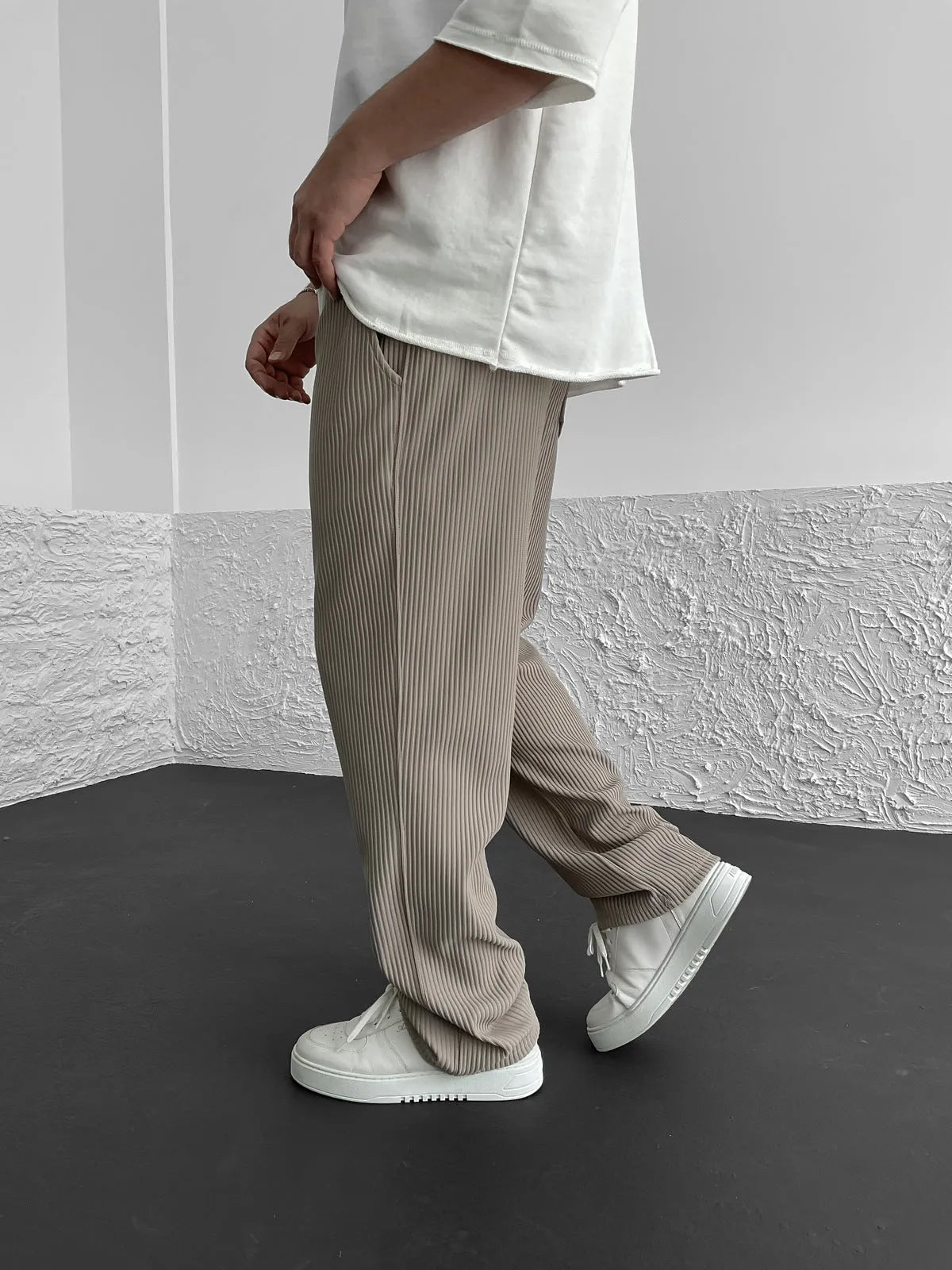 Rivelle™ – RIBBED RELAXED FIT TROUSERS
