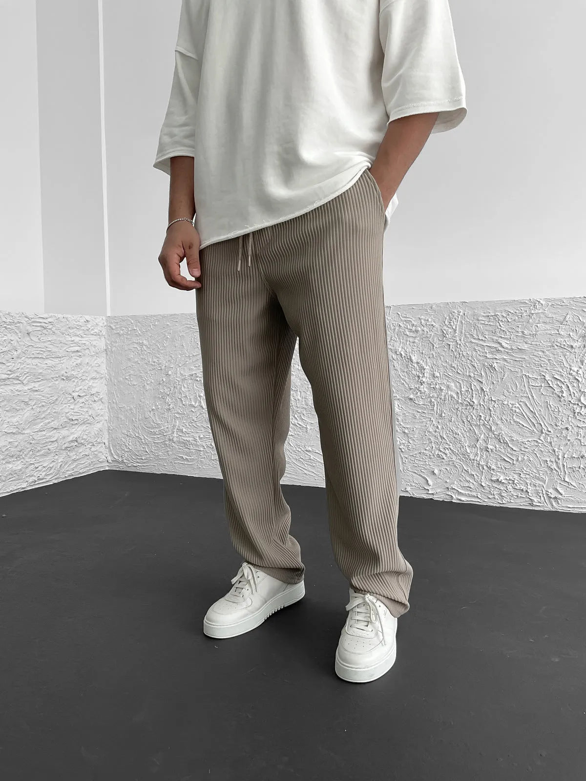 Rivelle™ – RIBBED RELAXED FIT TROUSERS