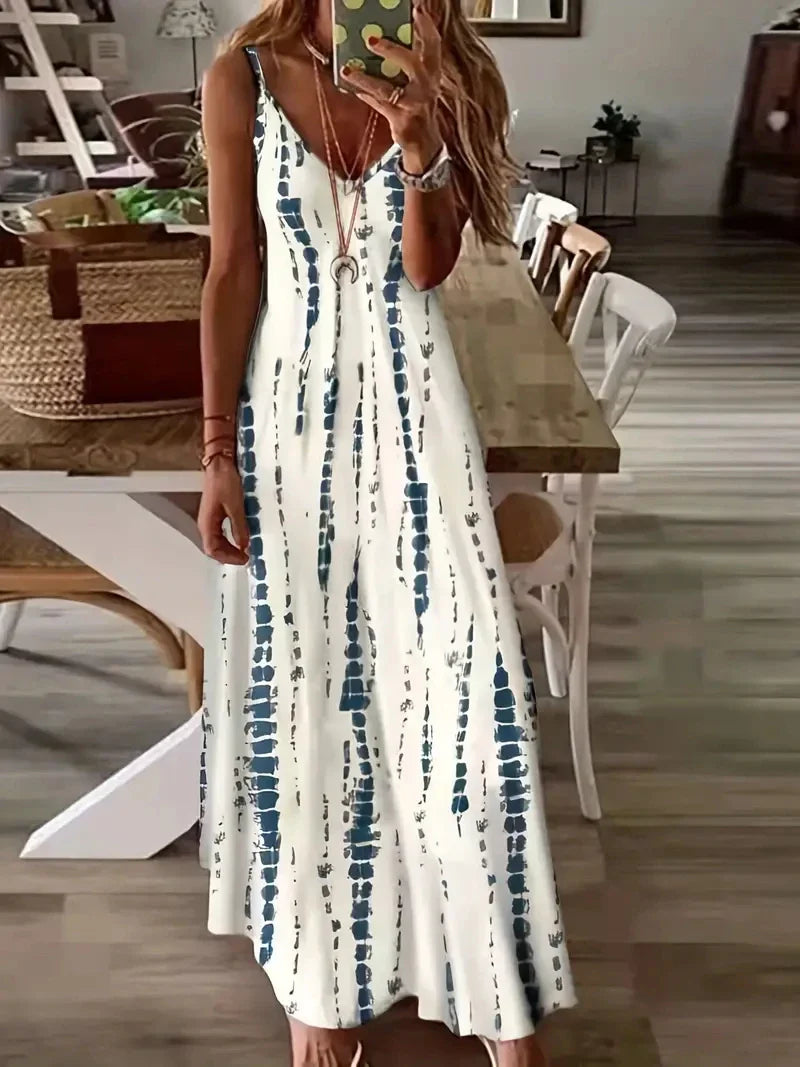 VIENNA™ - CASUAL LOOSE V-NECK MAXI DRESS