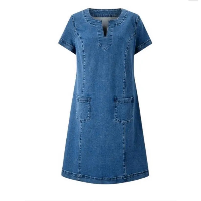 SOFIA™ - ROBE EN JEAN PRINTEMPS SOUPLE