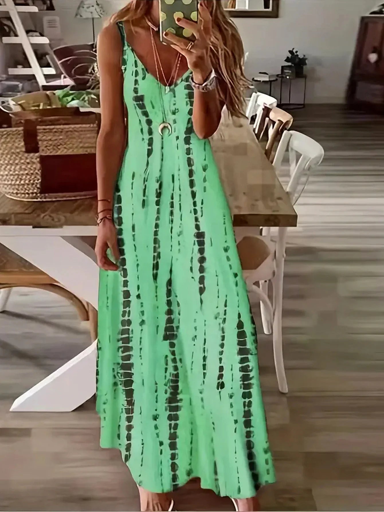 VIENNA™ - CASUAL LOOSE V-NECK MAXI DRESS