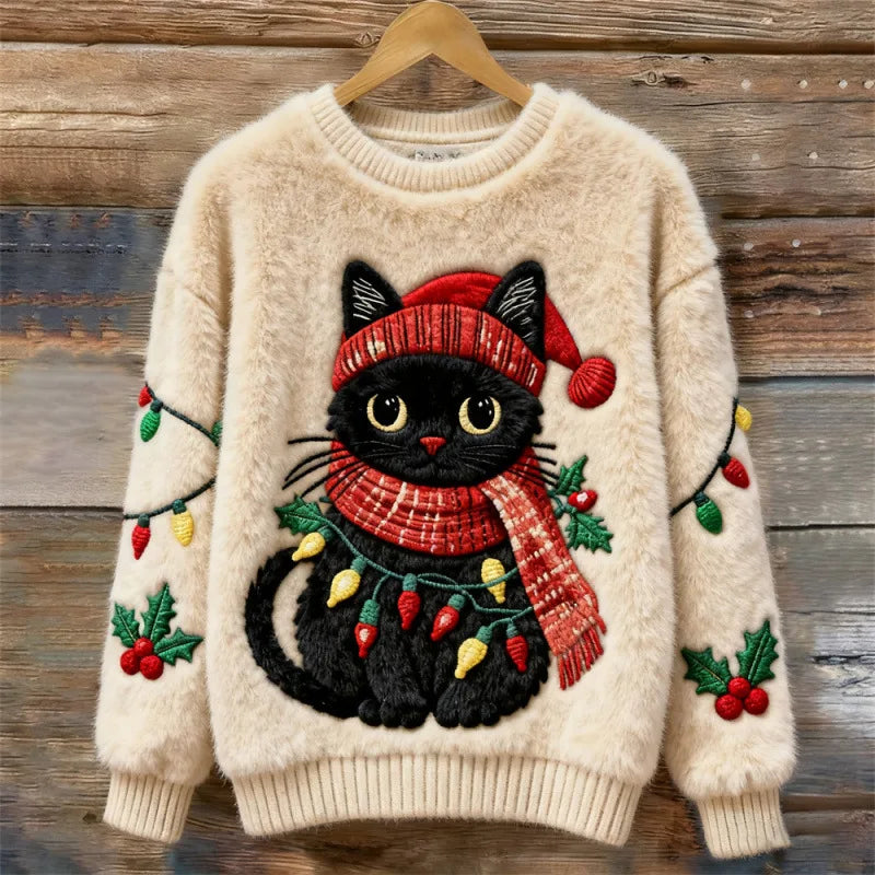 Talbot™ | Christmas Cat Teddy Sweater