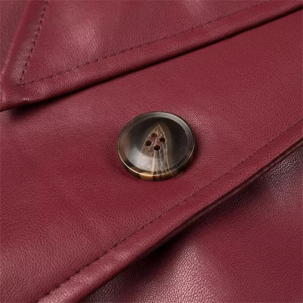 Talbot™ | Manteau trench en similicuir Marie