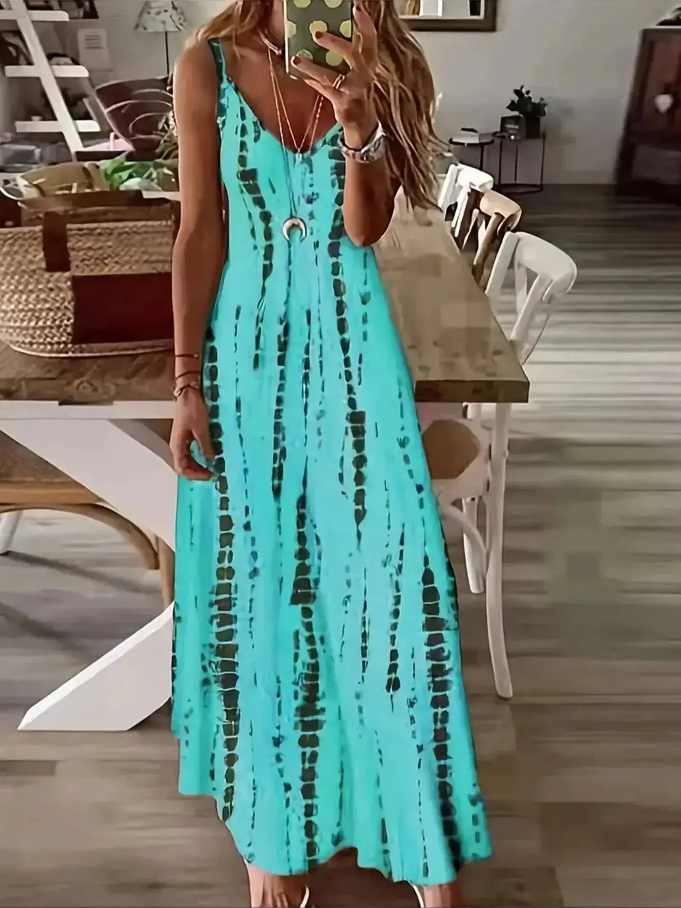 VIENNA™ - CASUAL LOOSE V-NECK MAXI DRESS