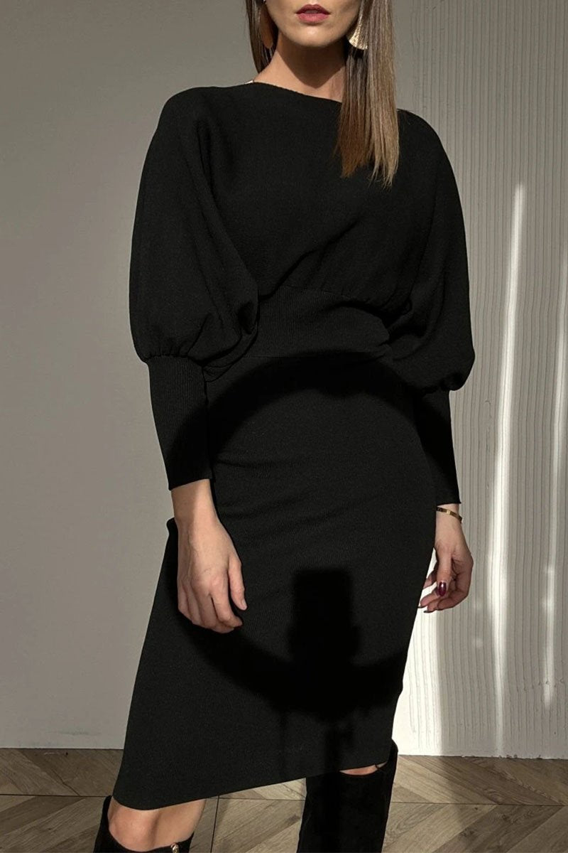 DIANA | Robe élégante à manches ballon