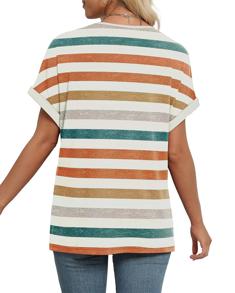 ASTER | STYLISH LOOSE STRIPED BLOUSE
